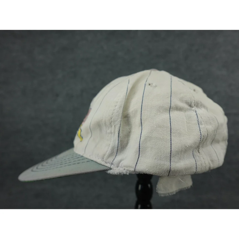 Camel Club Camel Snapback Hat Mens OSFA White Grey Vintage 90s Pinstripe